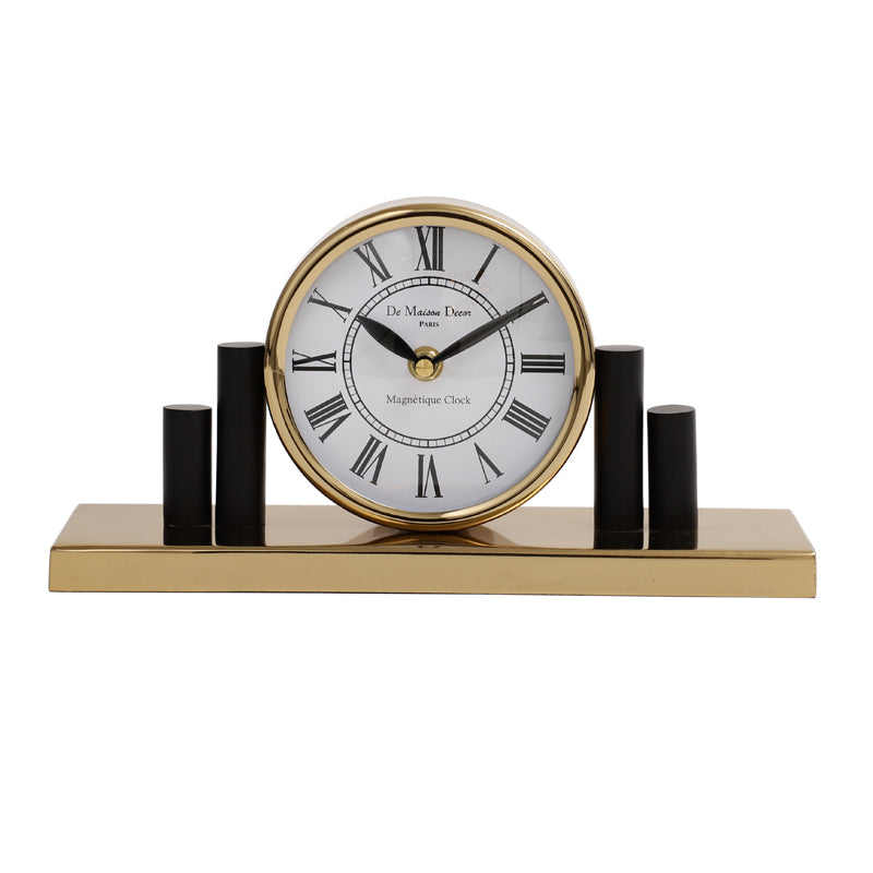 Buy Opal Harbour Table Clock - Gold Table Clock from Vaaree