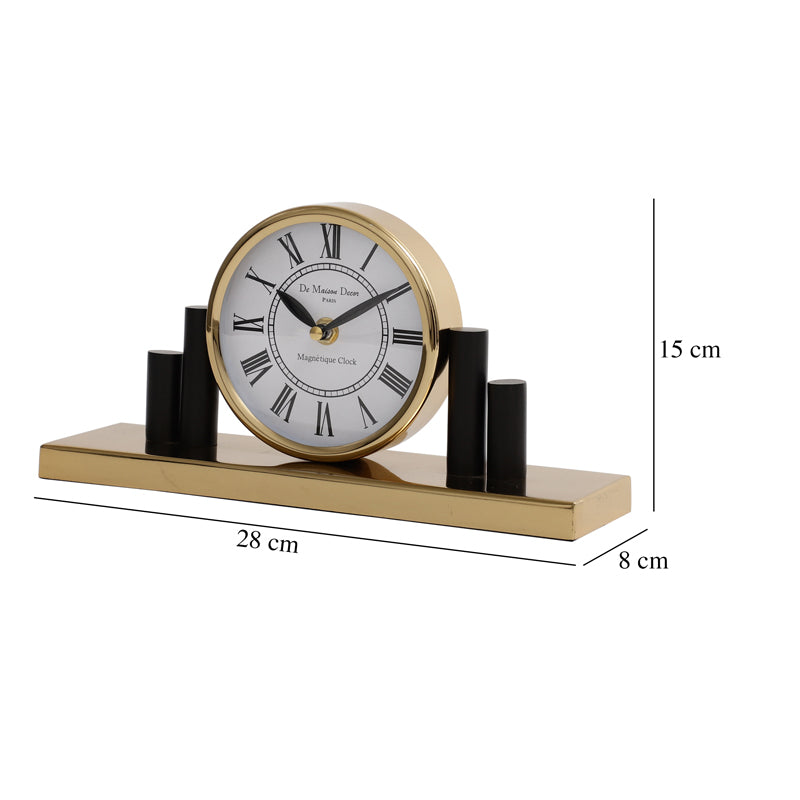 Buy Opal Harbour Table Clock - Gold Table Clock from Vaaree