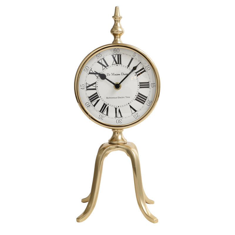 Buy Nora Antique Table Clock - Gold Table Clock from Vaaree