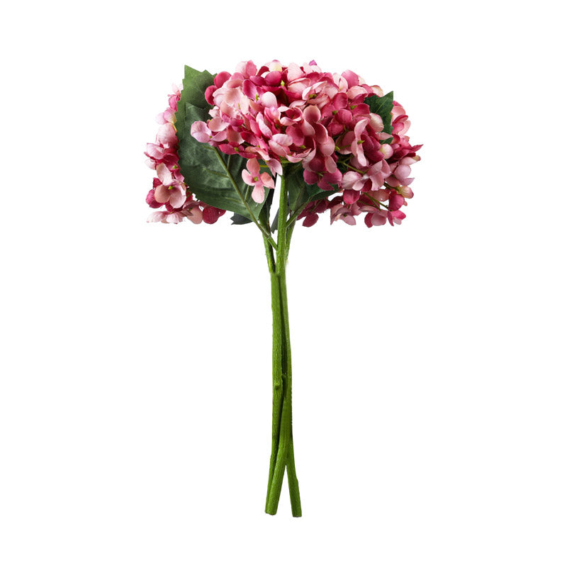 Buy Faux Realistic Hydrangea Bouquet - Purple Artificial Flowers from Vaaree