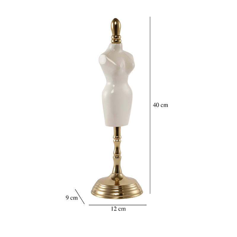 Buy Mini Mannequin Showpiece - White Showpieces from Vaaree