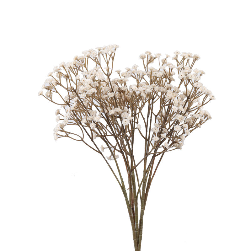 Buy Faux Realistic Baby's Breath Flower Stick (White) - Set Of Five Artificial Flowers from Vaaree