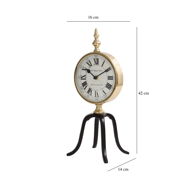 Table Clock - Nora Antique Table Clock - Black