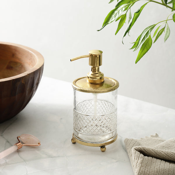 Buy Astra Soap Dispenser - Gold Accessories & Sets from Vaaree