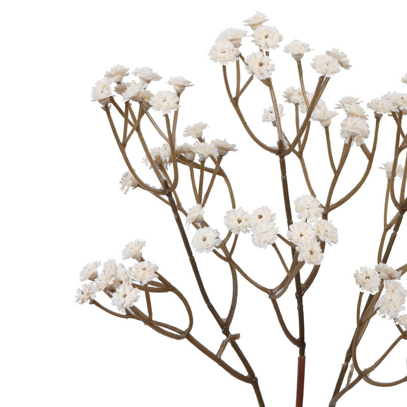 Buy Faux Realistic Baby's Breath Flower Stick (White) - Set Of Five Artificial Flowers from Vaaree