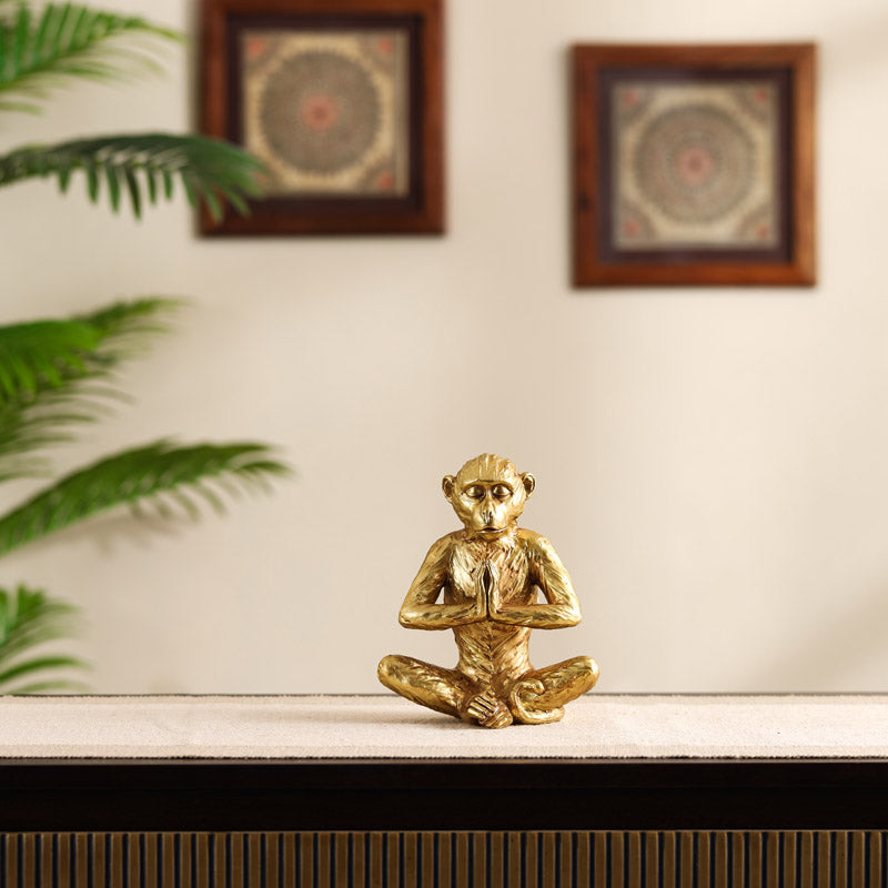 Buy Meditating Monkey Showpiece Showpieces from Vaaree