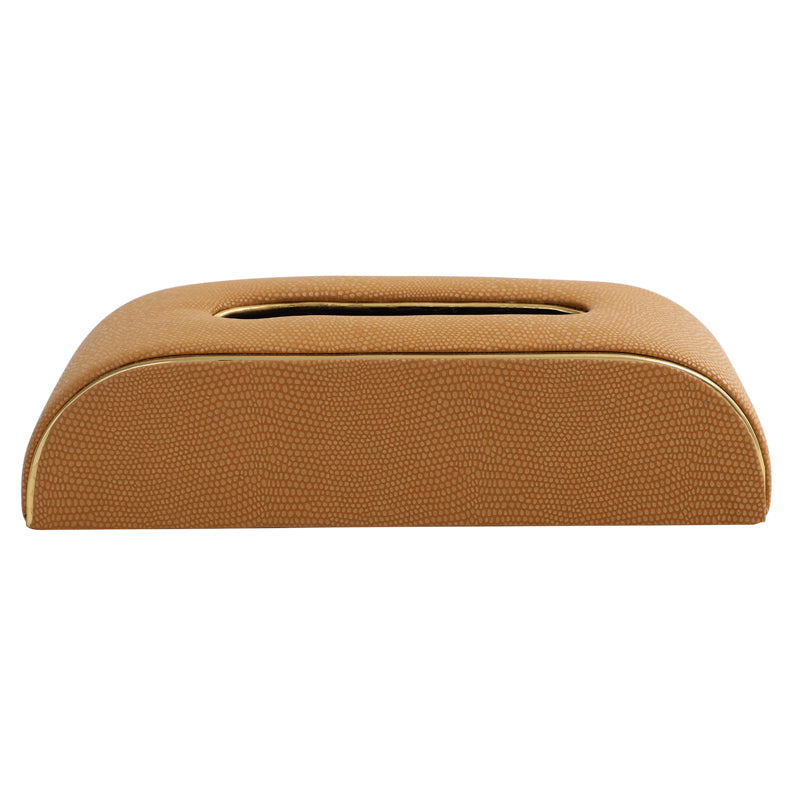 Buy Relca Leather Tissue Box - Beige Tissue Holder from Vaaree