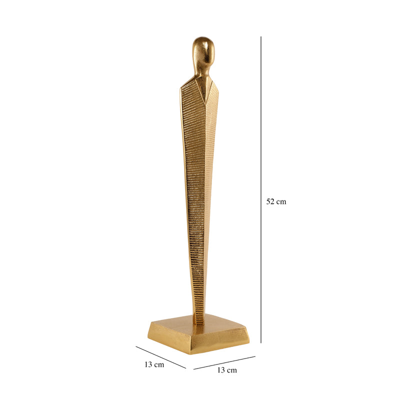 Buy The Common Man Showpiece - Gold Showpiece from Vaaree