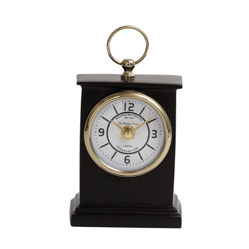 Buy Silaso Table Clock - Black Table Clock from Vaaree