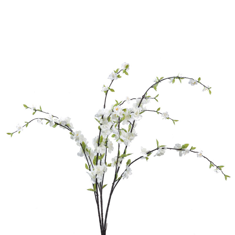 Buy Faux Realistic Cherry Blossom Flower Stick - White Artificial Flowers from Vaaree