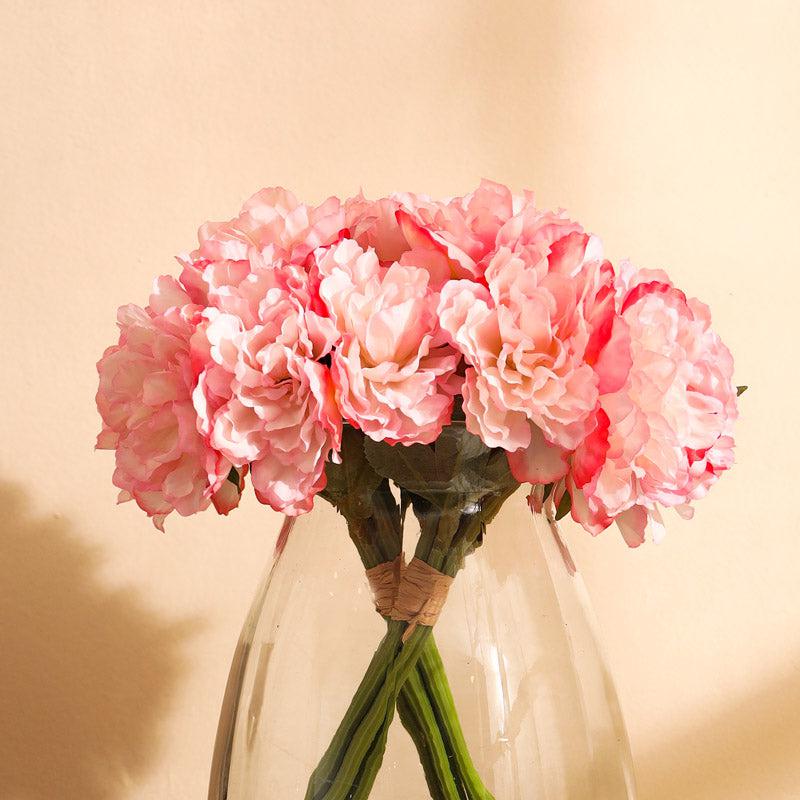 Buy Faux Realistic Peony Flower Bouquet (Baby Pink) - Set Of Two Artificial Flowers from Vaaree