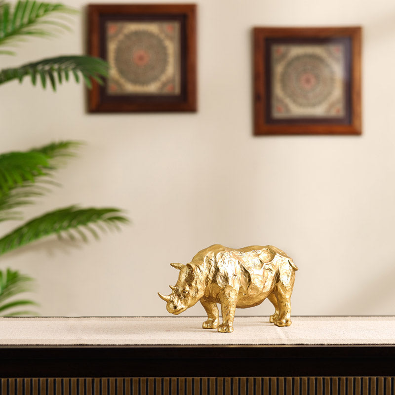 Buy Niro Polyresin Rhino Showpiece Showpieces from Vaaree