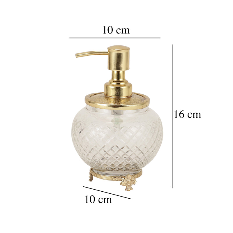 Buy Vaira Crystal Soap Dispenser - Gold Accessories & Sets from Vaaree