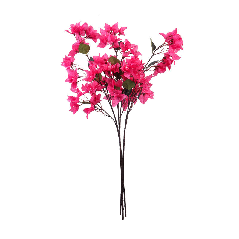 Buy Faux Realistic Bougainvillea Flower Stick (Pink) - Set Of Three Artificial Flowers from Vaaree