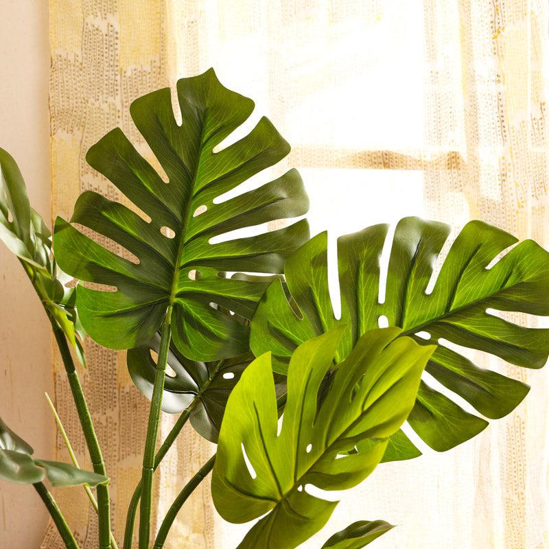 Buy Faux Realistic Monstera Plant With Pot - 3 Feet Artificial Plants from Vaaree