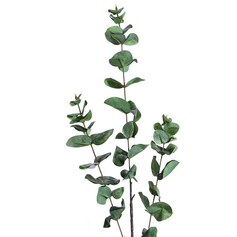 Buy Faux Realistic Eucalyptus Stick (Green) - Set Of Three Artificial Flowers from Vaaree