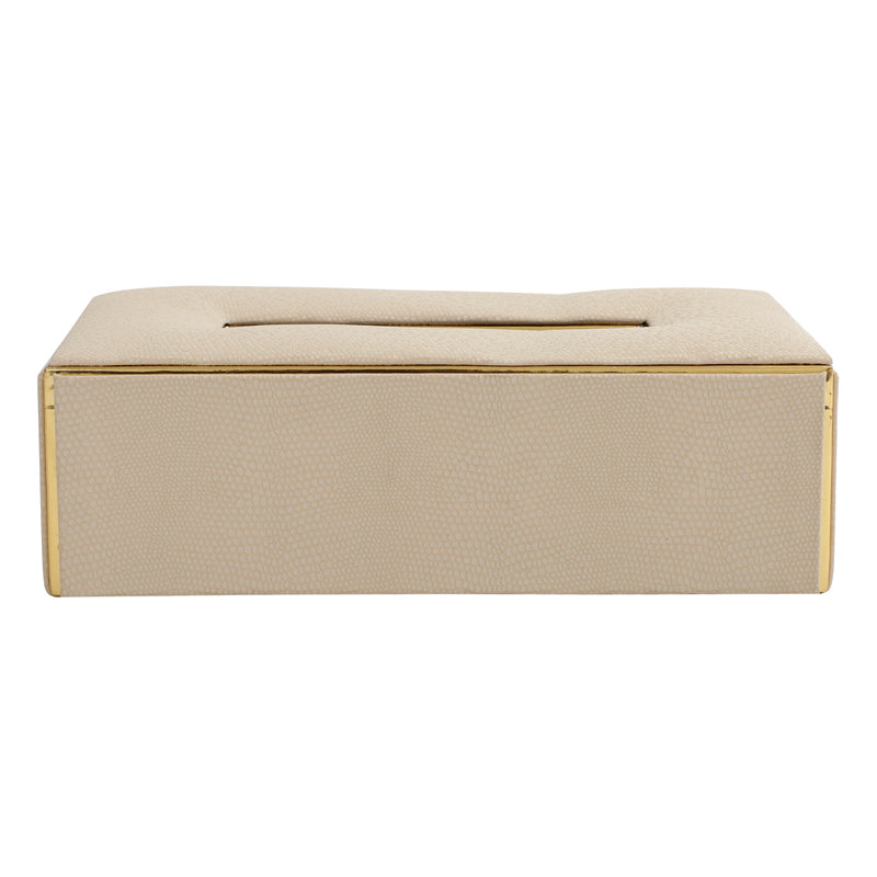 Buy Meho Leather Tissue Box - Beige Tissue Holder from Vaaree