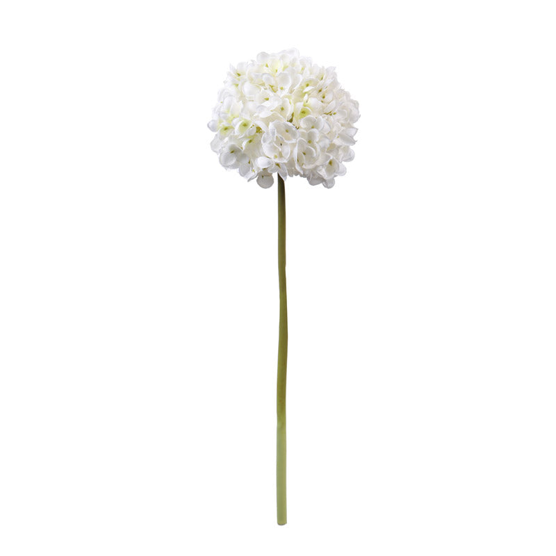 Buy Faux Realistic Hydrangea Flower Stick (White) - Set Of Three Artificial Flowers from Vaaree