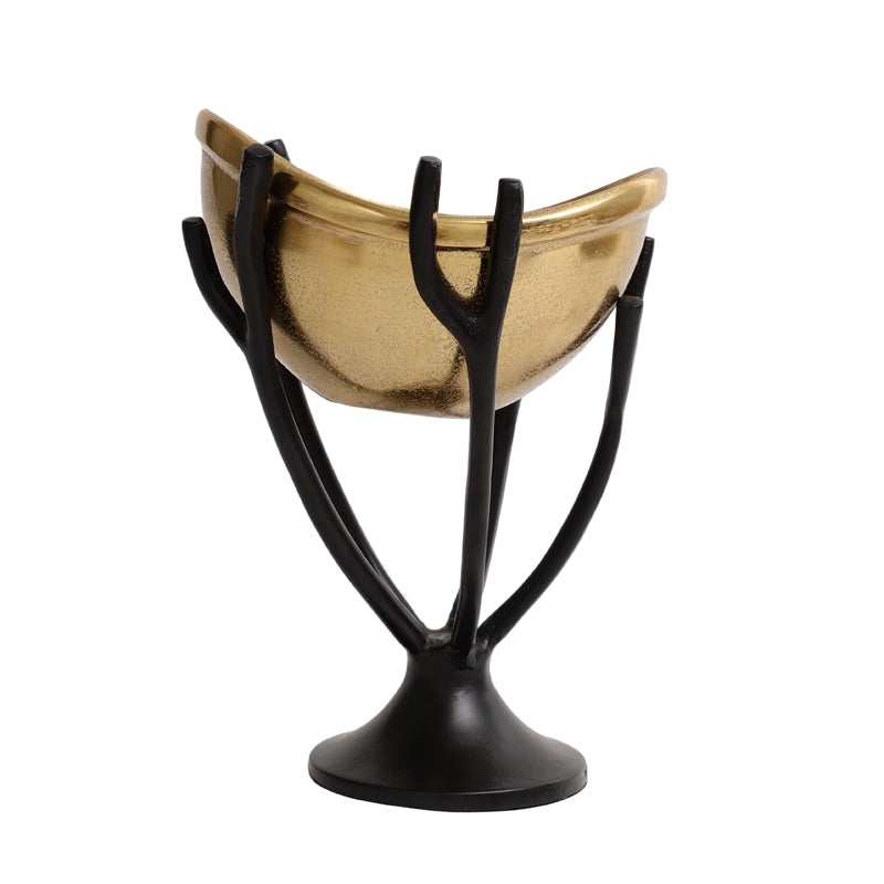 Buy Vine Nest Accent Bowl - Gold Accent Bowls & Trays from Vaaree