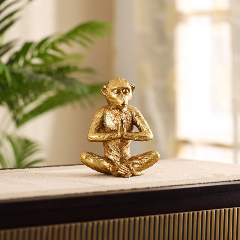 Buy Meditating Monkey Showpiece Showpieces from Vaaree