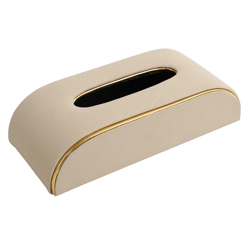 Buy Relca Leather Tissue Box - Ivory Tissue Holder from Vaaree