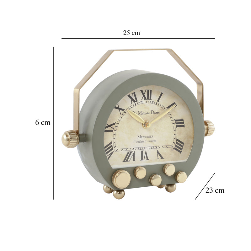 Buy Cosie Table Clock - Grey Table Clock from Vaaree