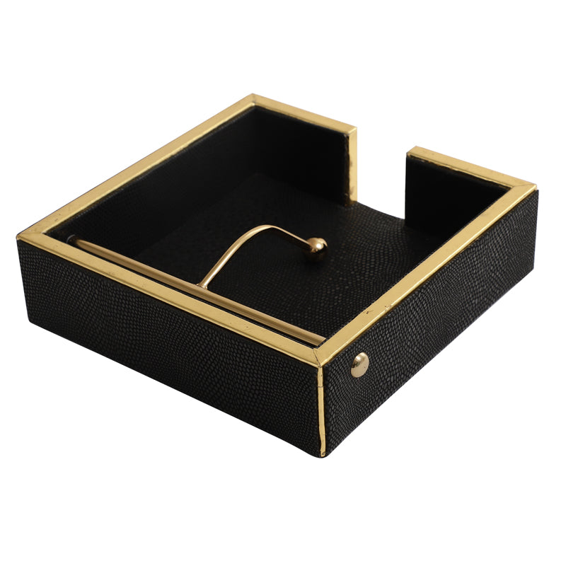 Buy Roho Leather Tissue Holder - Black Tissue Holder from Vaaree