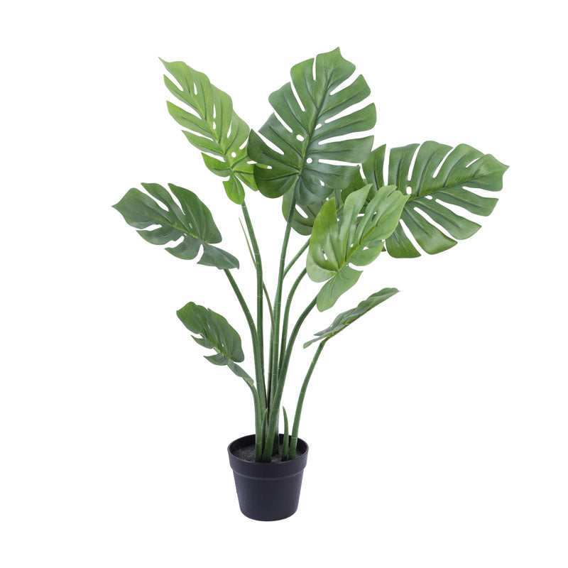 Buy Faux Realistic Monstera Plant With Pot - 3 Feet Artificial Plants from Vaaree