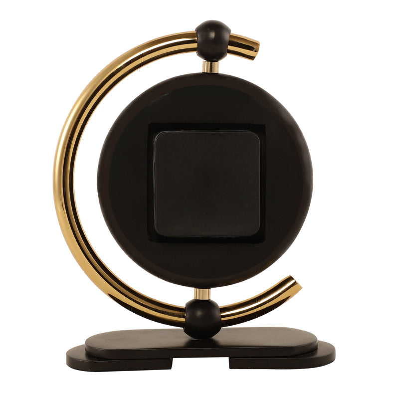 Buy Keisa Table Clock - Black Table Clock from Vaaree