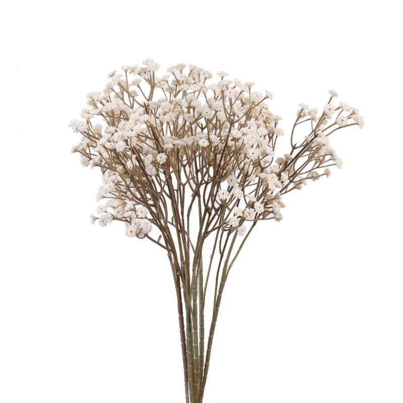 Buy Faux Realistic Baby's Breath Flower Stick (White) - Set Of Five Artificial Flowers from Vaaree