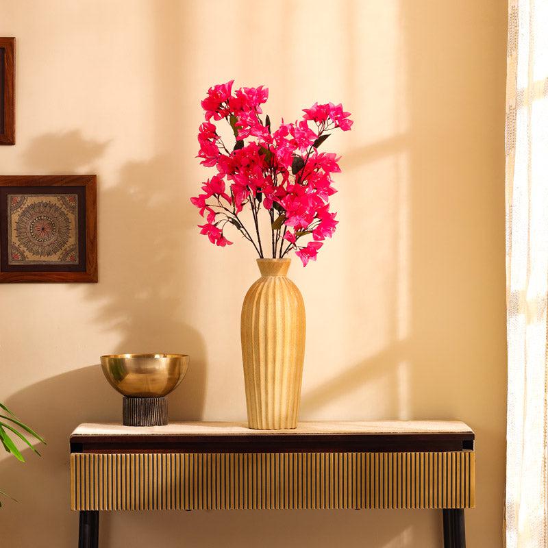 Buy Faux Realistic Bougainvillea Flower Stick (Pink) - Set Of Three Artificial Flowers from Vaaree