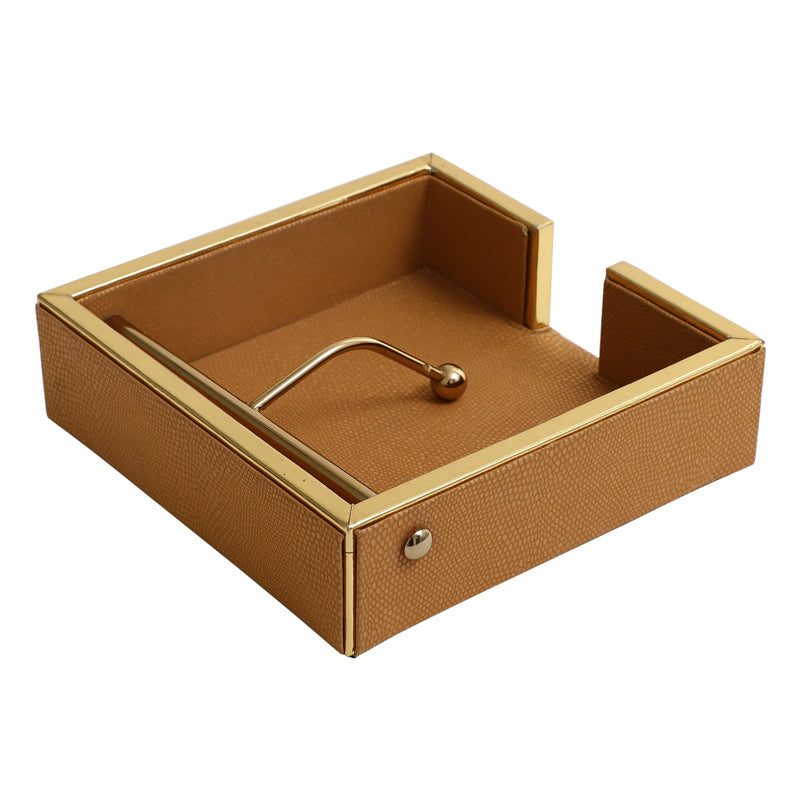 Buy Roho Leather Tissue Holder - Brown Tissue Holder from Vaaree