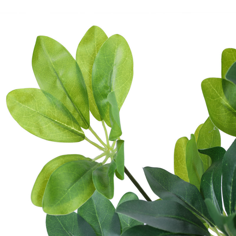 Buy Faux Realistic Schefflera Plant With Pot - 3 Feet Artificial Plants from Vaaree