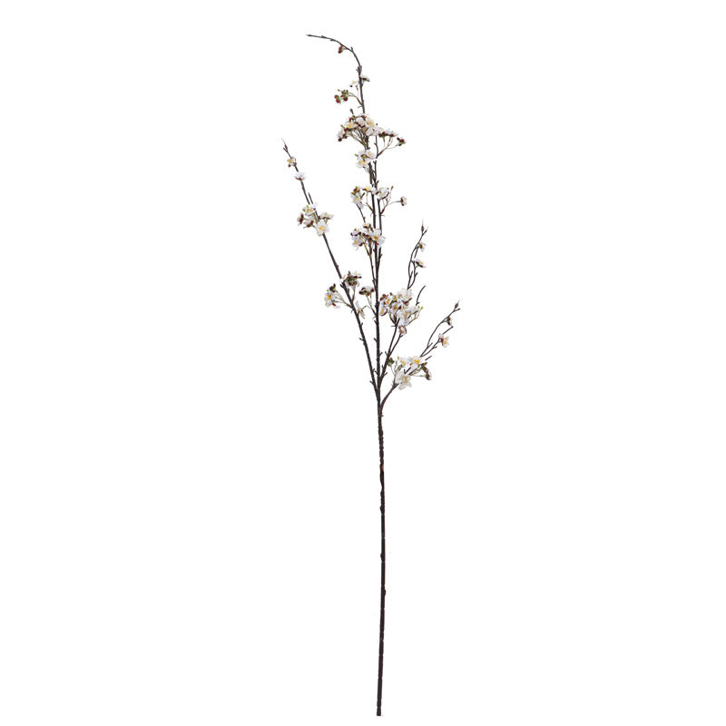 Buy Faux Realistic Cherry Blossom Stick - White Artificial Flowers from Vaaree