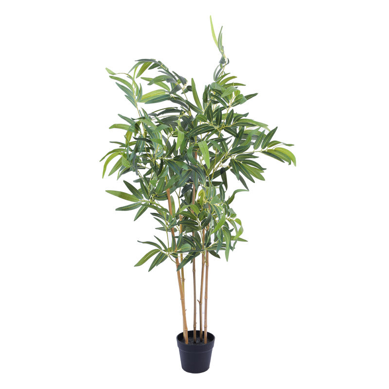 Buy Faux Realistic Bamboo Plant With Pot - 3.9 Feet Artificial Plants from Vaaree