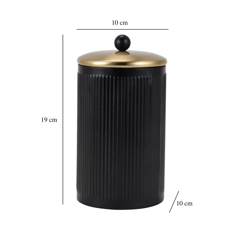 Buy Mayoz Storage Jar - Black Container from Vaaree