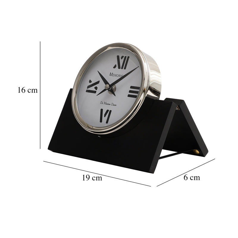 Buy Rivara Table Clock - Silver Table Clock from Vaaree