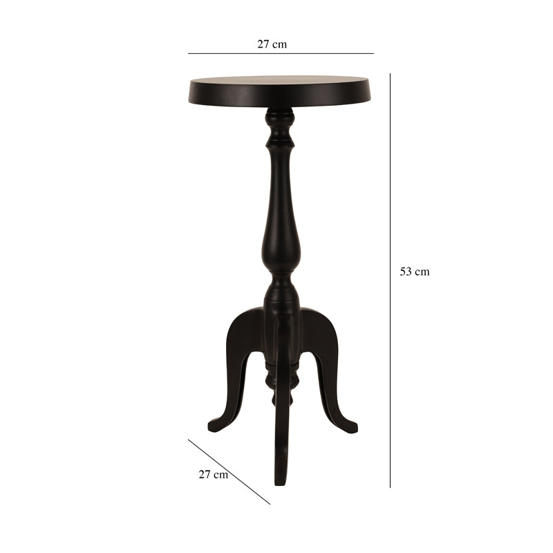 Buy Misova Antique Accent Table - Black Side & Bedside Tables from Vaaree