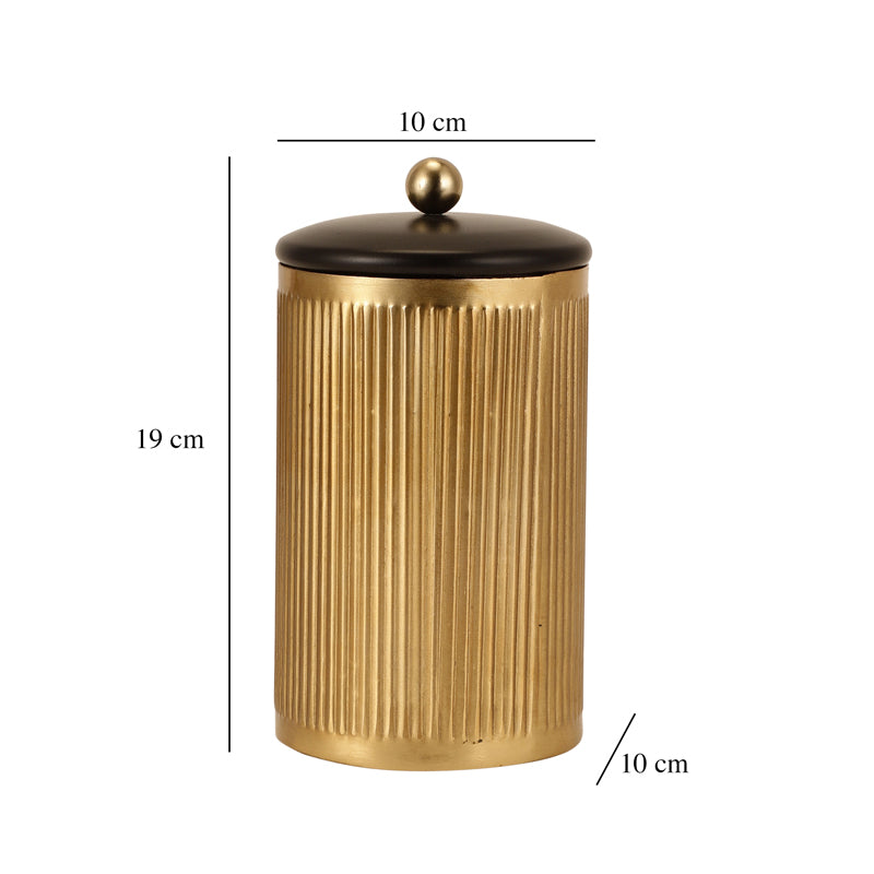 Buy Mayoz Storage Jar - Gold Container from Vaaree