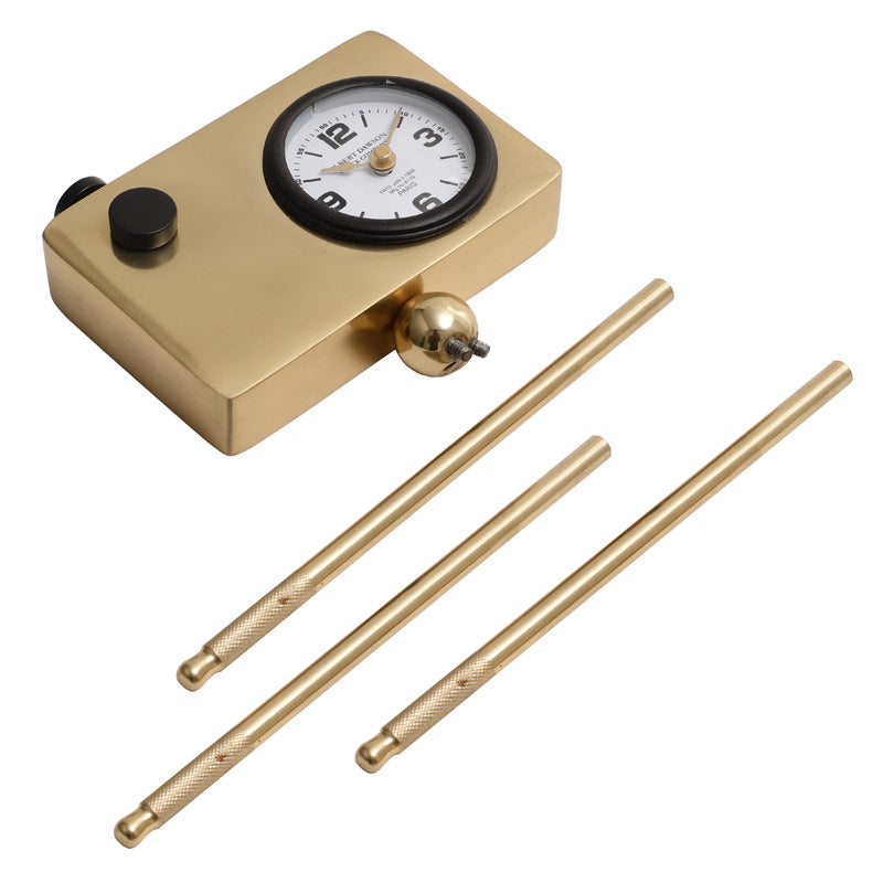 Buy Filmo Cam Table Clock - Gold Table Clock from Vaaree