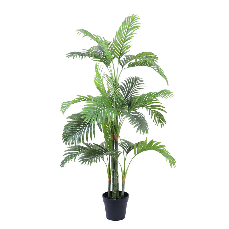 Buy Faux Realistic Tropic Areca Palm Plant With Pot - 4.9 Feet Artificial Plants from Vaaree