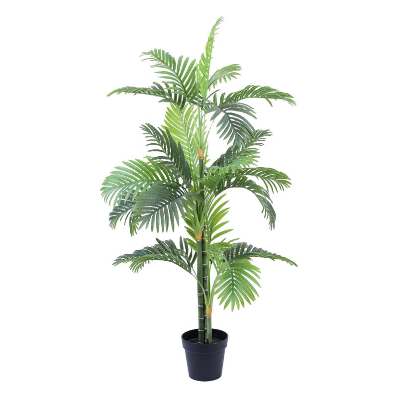 Buy Faux Realistic Tropic Areca Palm Plant With Pot - 4.9 Feet Artificial Plants from Vaaree