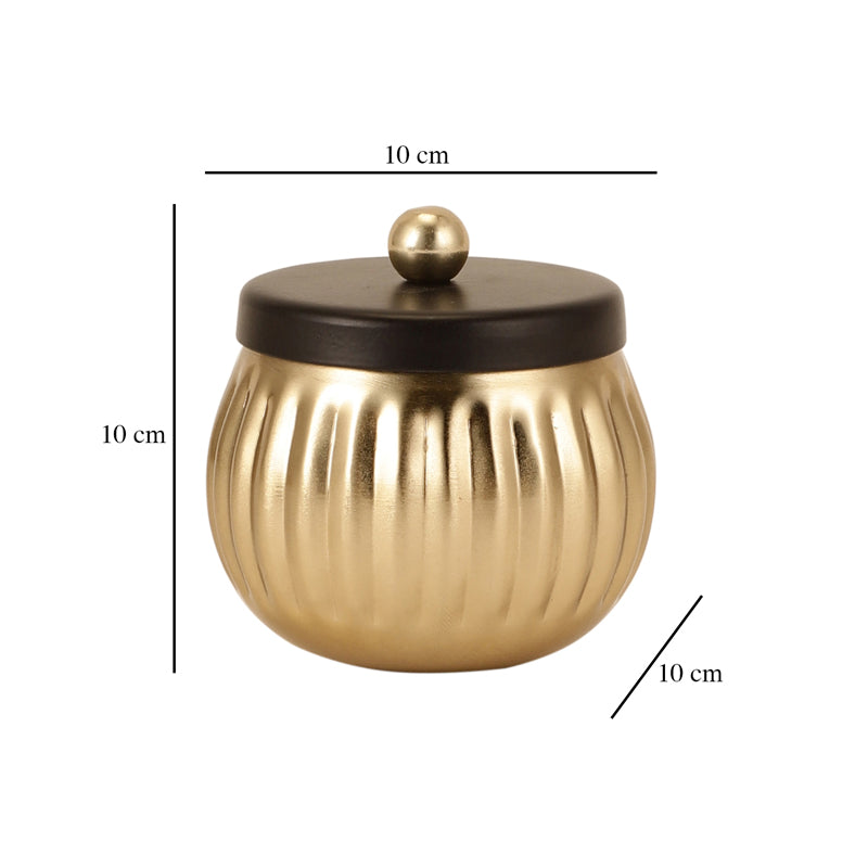 Buy Rava Storage Jar - Gold Container from Vaaree