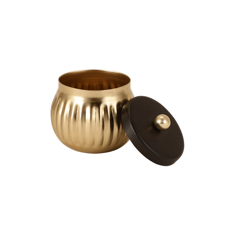 Buy Rava Storage Jar - Gold Container from Vaaree