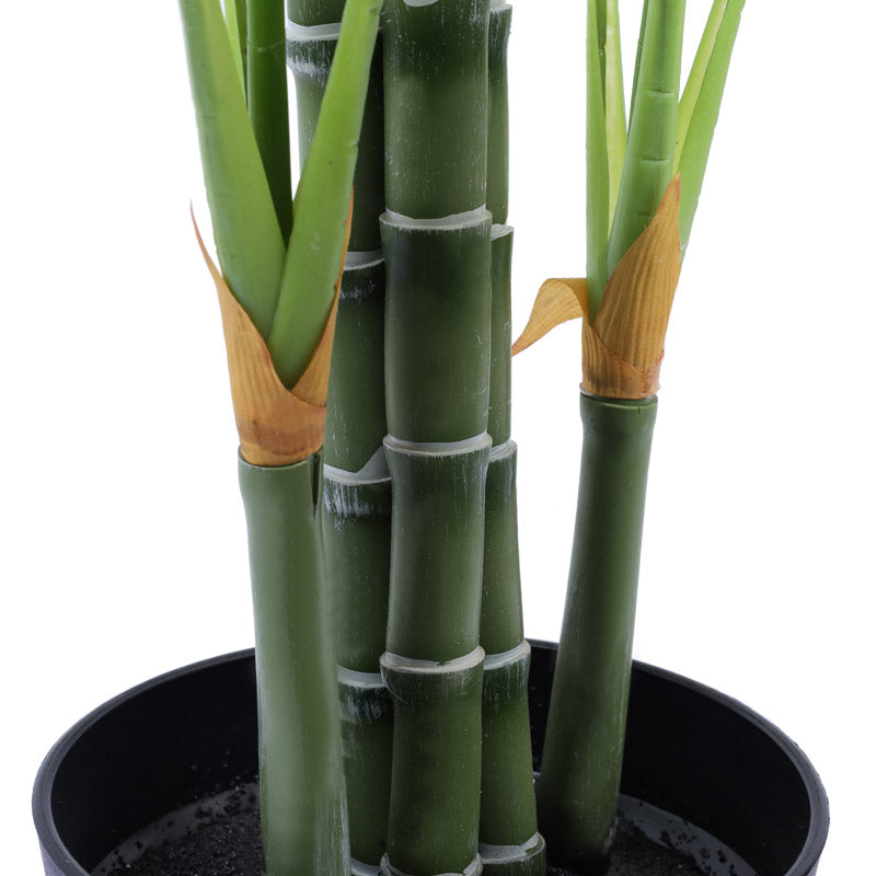 Buy Faux Realistic Tropic Areca Palm Plant With Pot - 4.9 Feet Artificial Plants from Vaaree