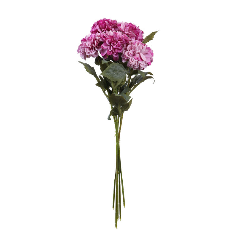 Buy Faux Realistic Chrysanthemum Flower Stick (Purple) - Set Of Five Artificial Flowers from Vaaree