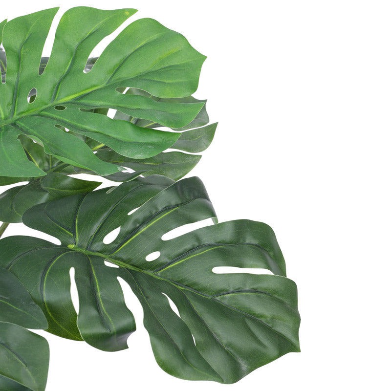 Buy Faux Realistic Monstera Plant in Black Pot Artificial Plants from Vaaree