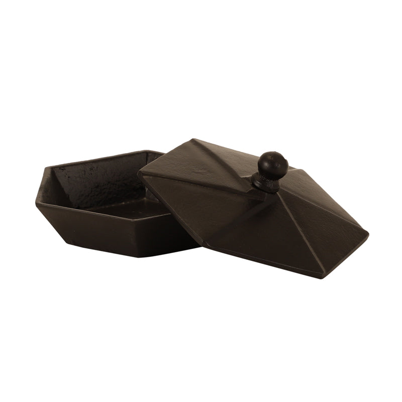 Buy Nyra Accent Bowl With Lid - Black Accent Bowls & Trays from Vaaree