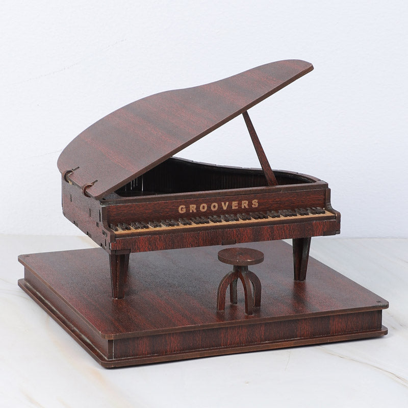 Buy Symphony Piano Showpiece - Dark Brown Showpieces from Vaaree