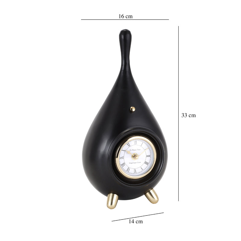 Table Clock - Drop Time Table Clock - Black